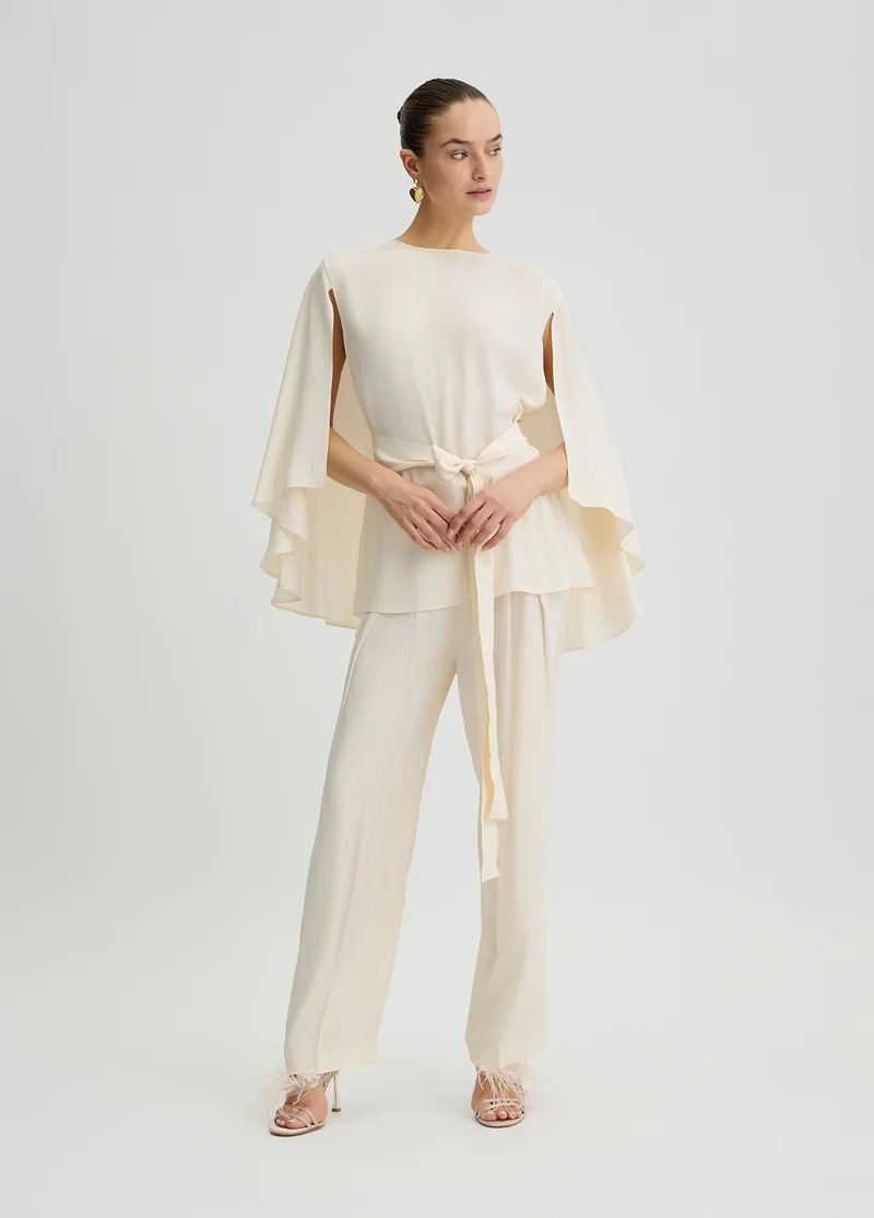 Silk-Blend Trousers