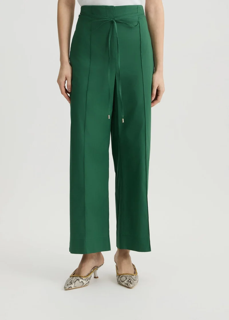 Green Trousers with Belt