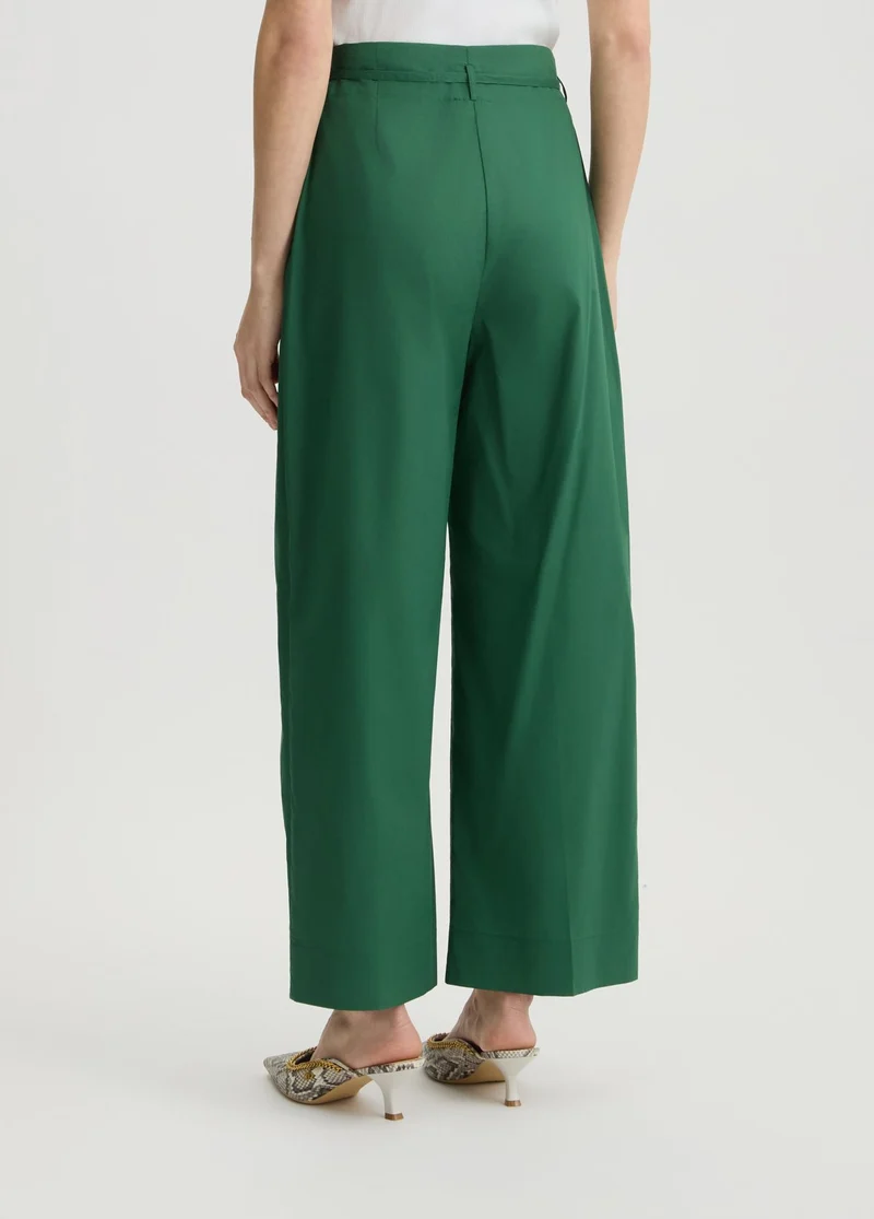 Green Trousers with Belt