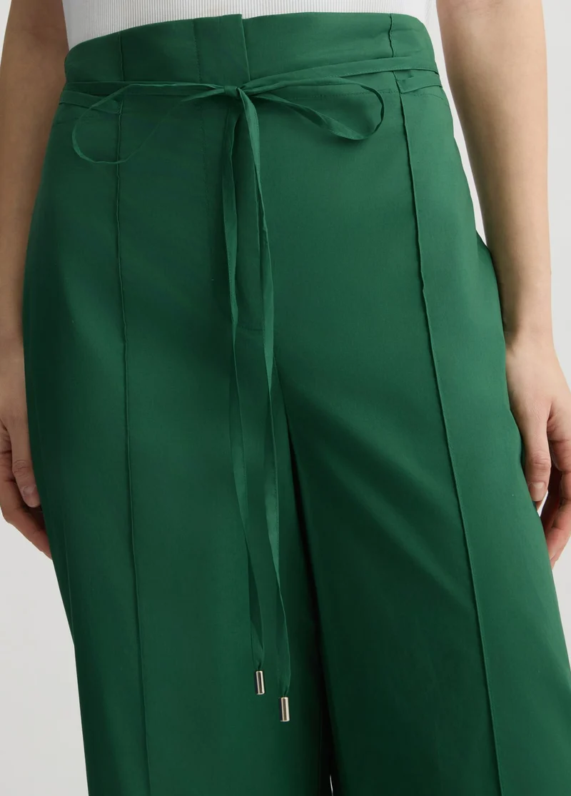 Green Trousers with Belt
