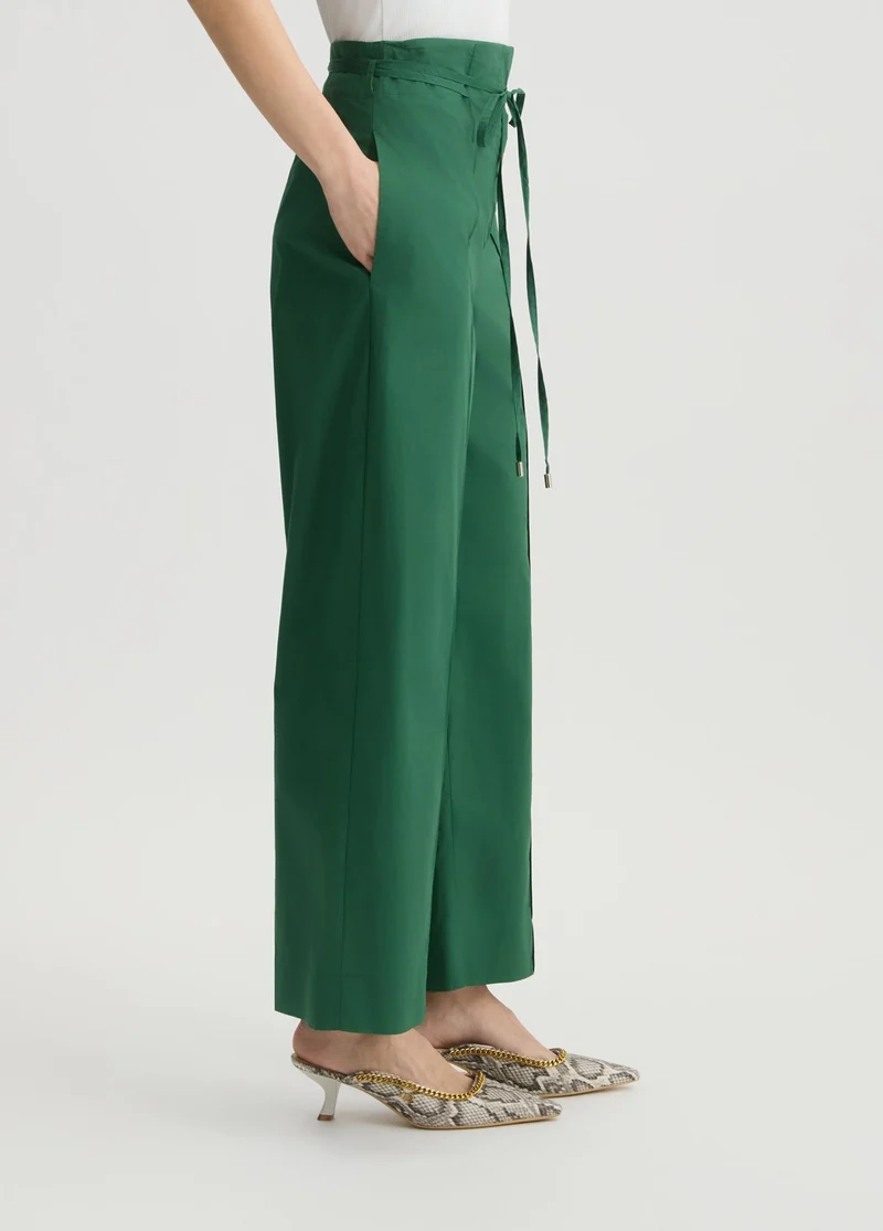 Green Trousers with Belt