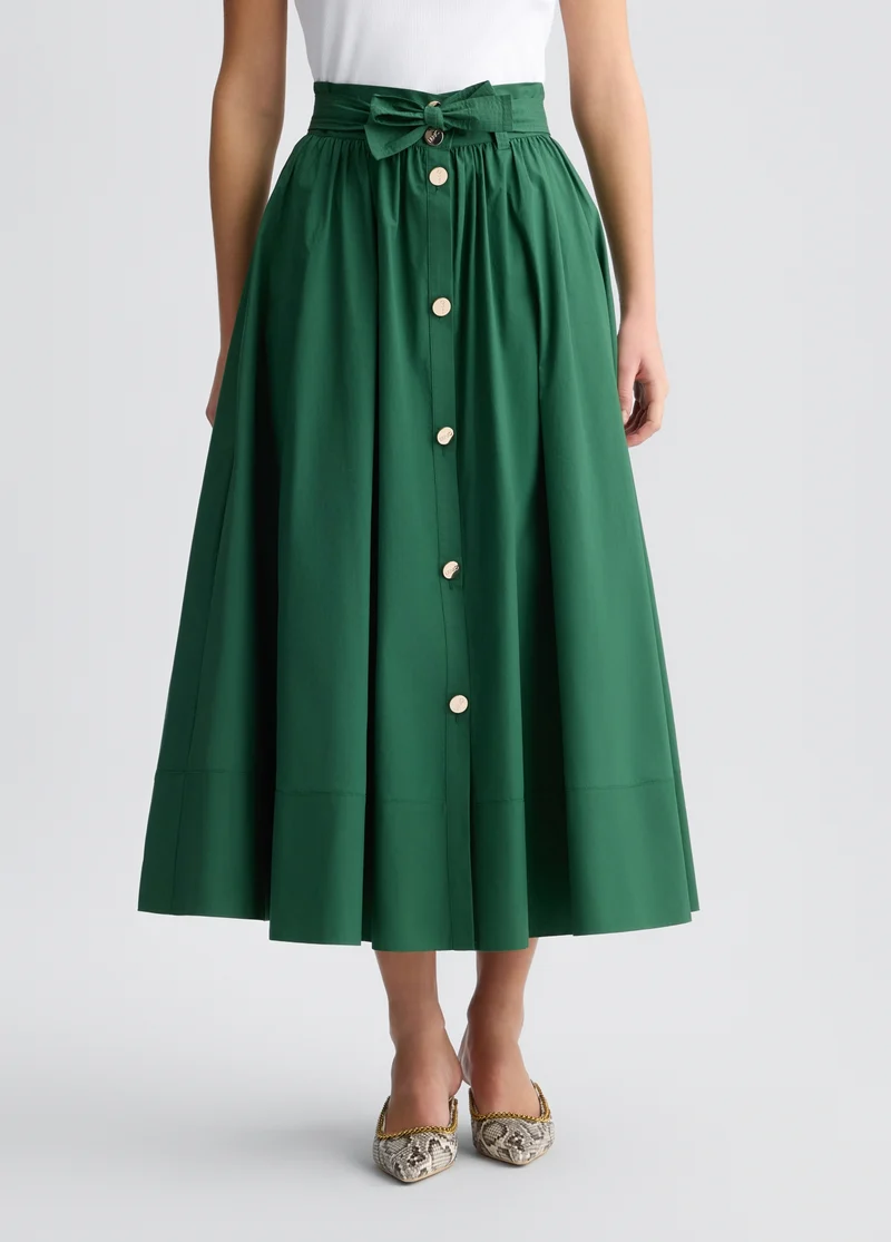 Green Midi Skirt