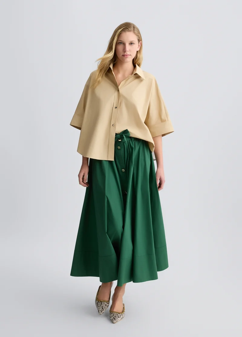 Green Midi Skirt