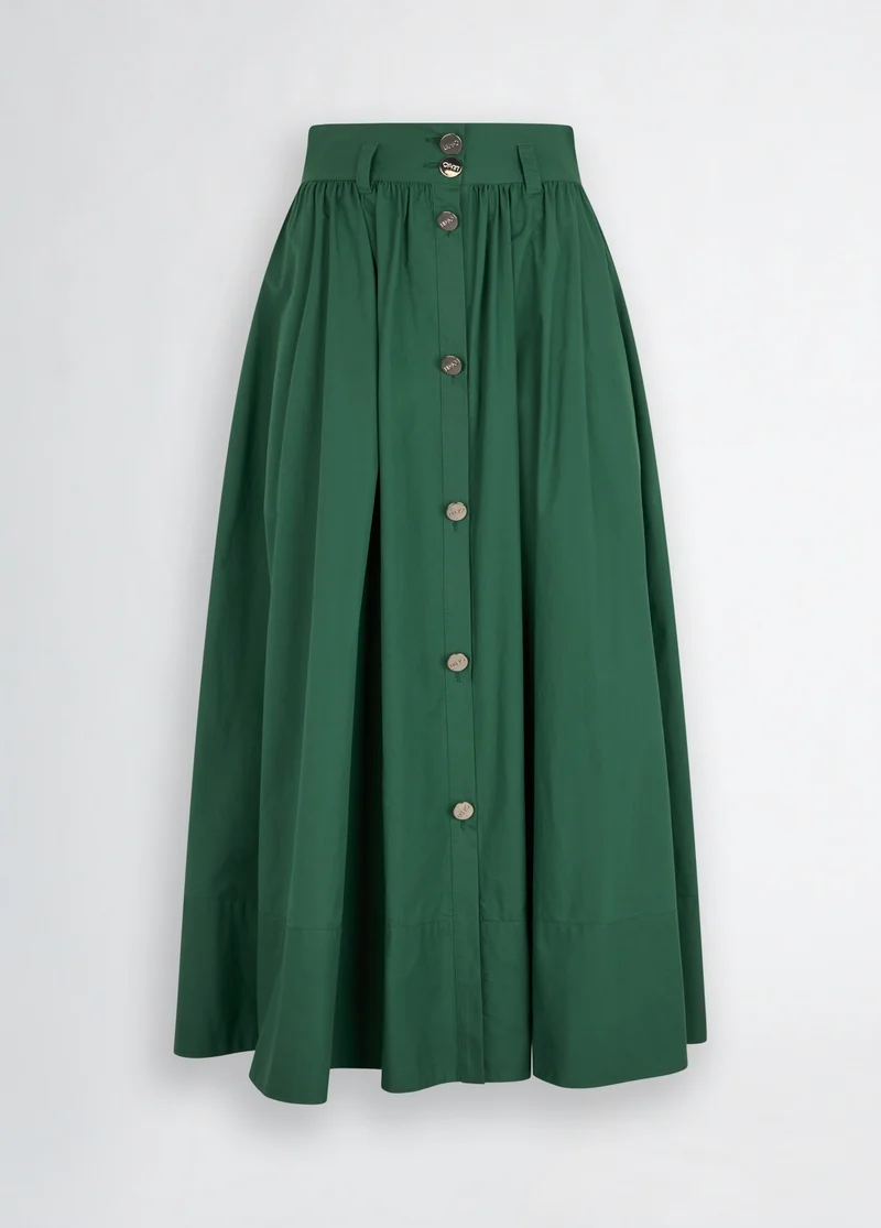 Green Midi Skirt