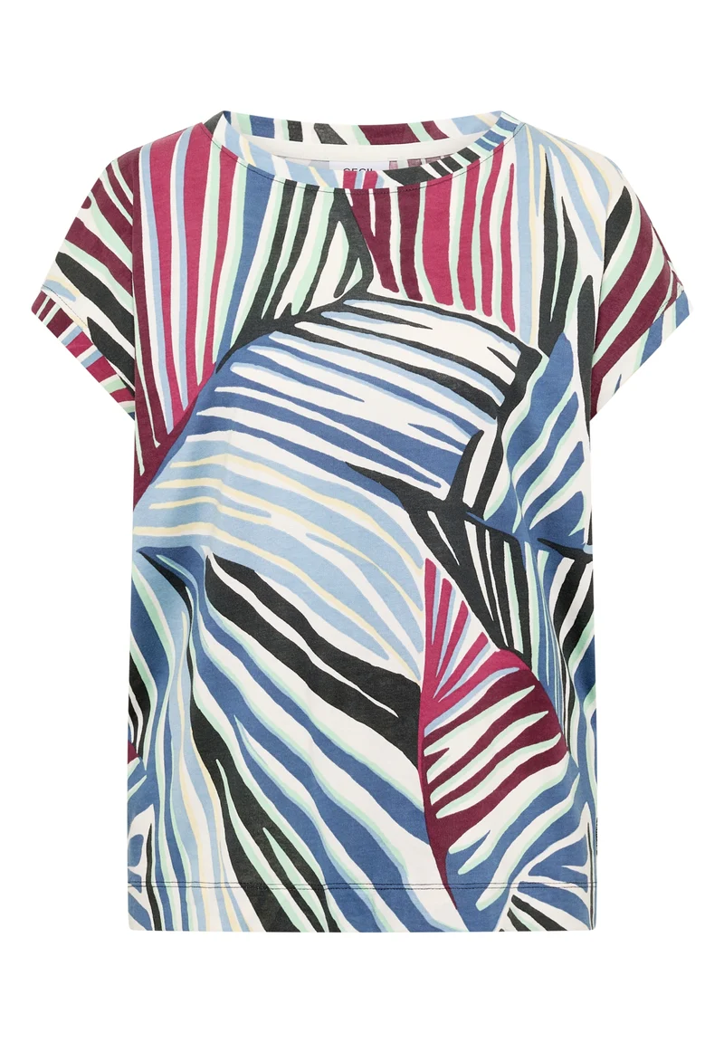 TOS Multi AOP T-Shirt, palm breeze green