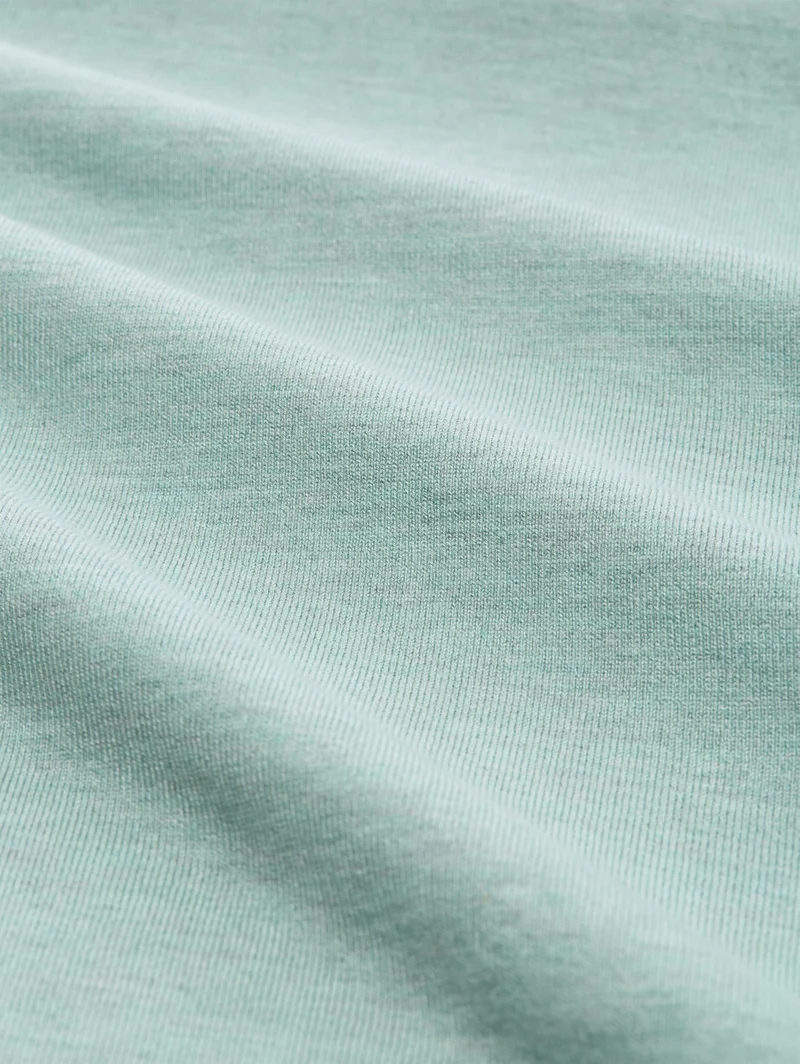 soft knit polo, soft greyish green melange