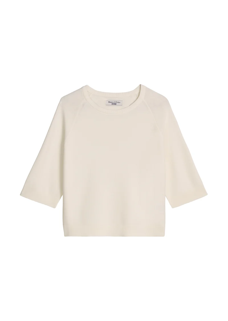 Knit Pullovers Shortsleeve, Silky White