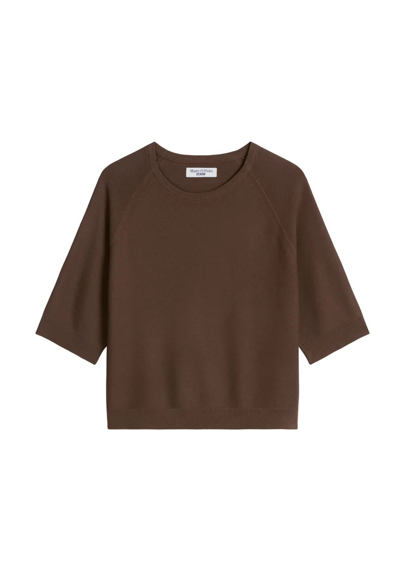 Knit Pullovers Shortsleeve, Hazelnut Brown