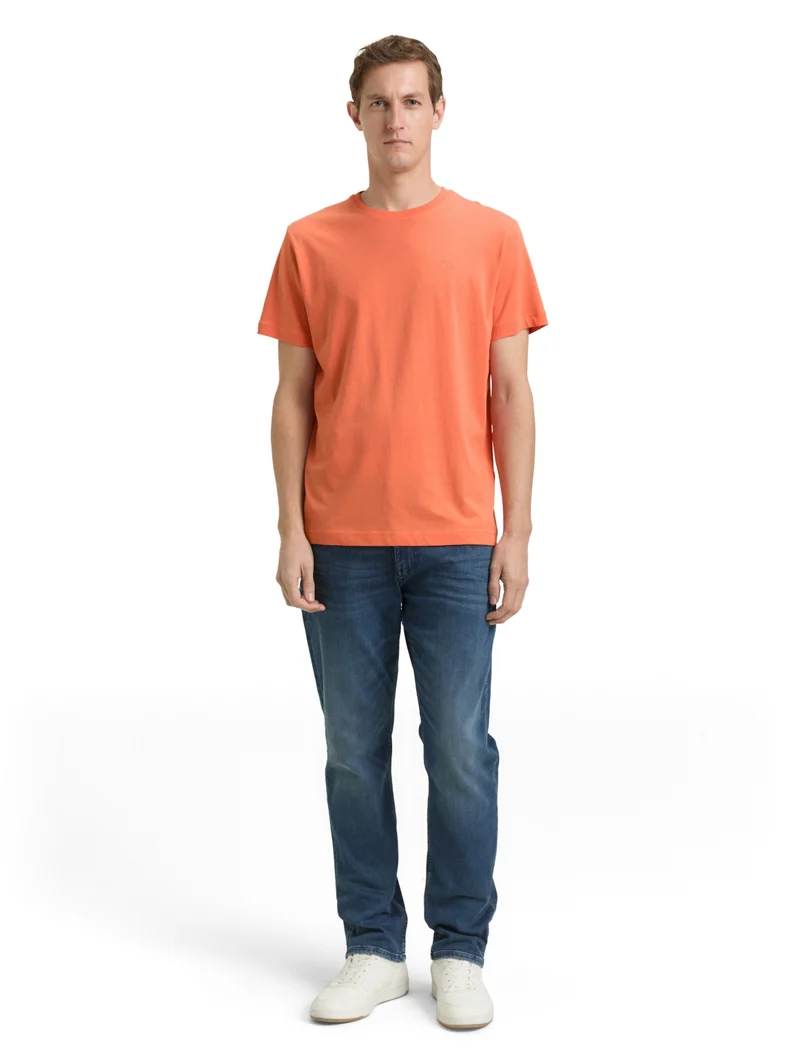 t-shirt with embro, Wild Coral