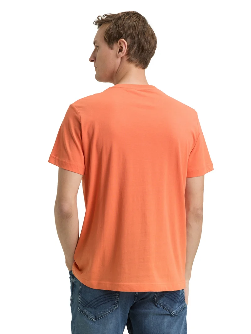 t-shirt with embro, Wild Coral