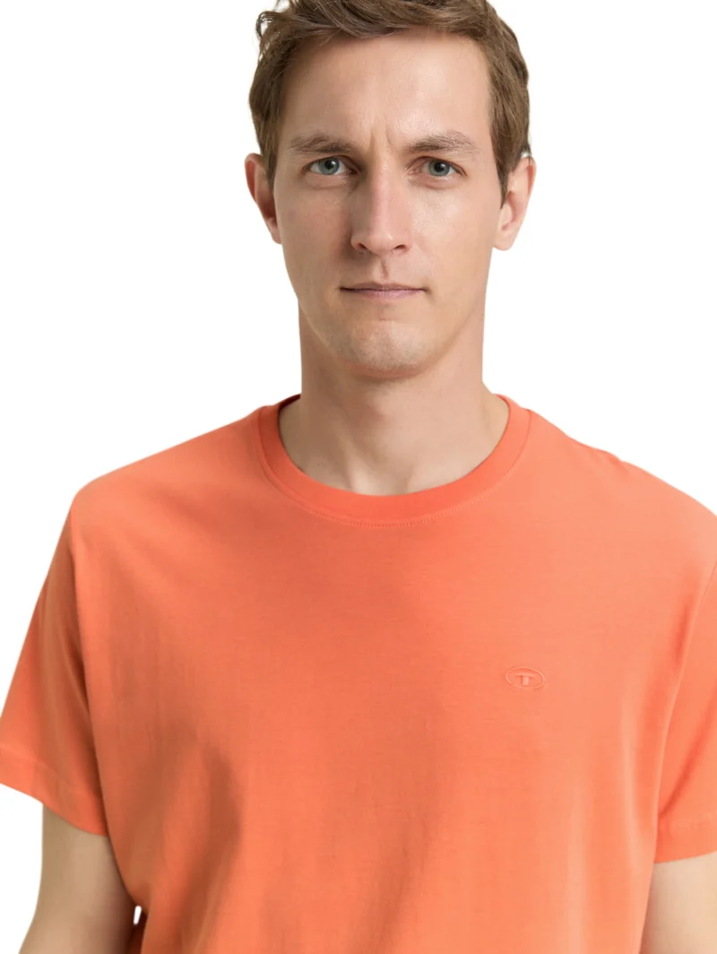 t-shirt with embro, Wild Coral