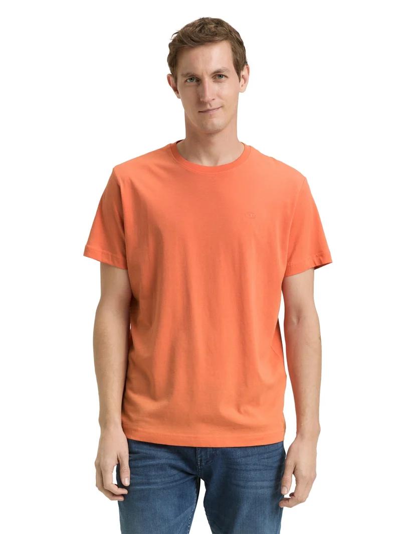 t-shirt with embro, Wild Coral