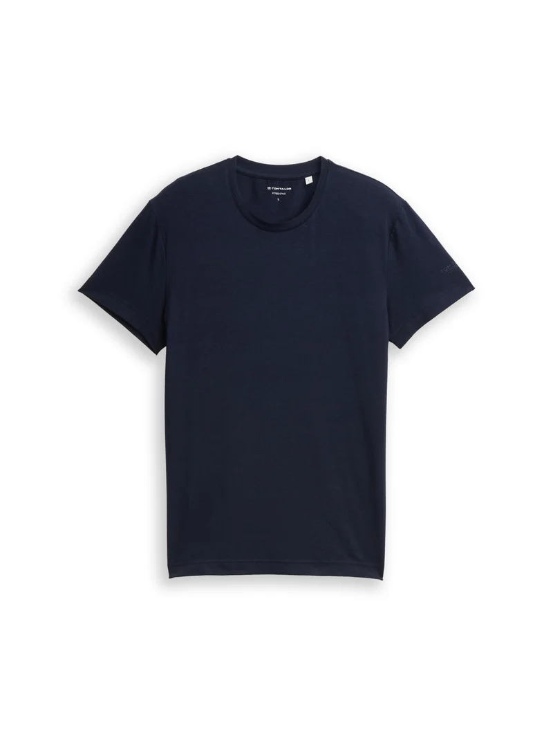 fitted basic t-shirt, sky captain blue
