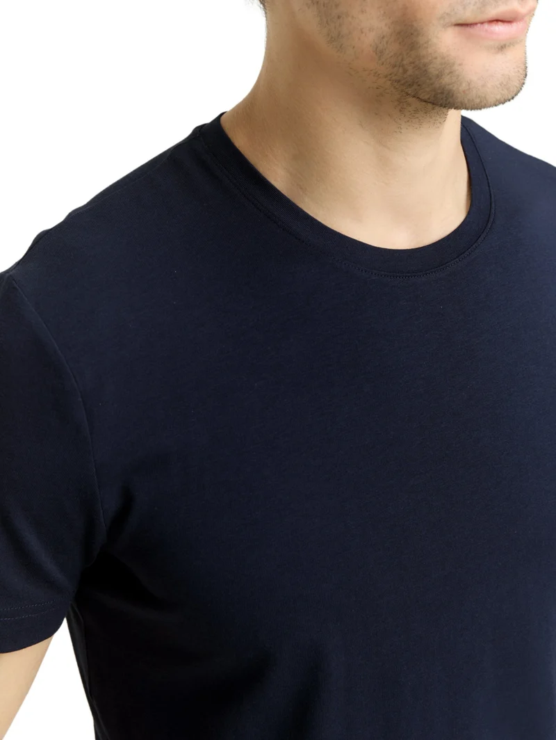 fitted basic t-shirt, sky captain blue