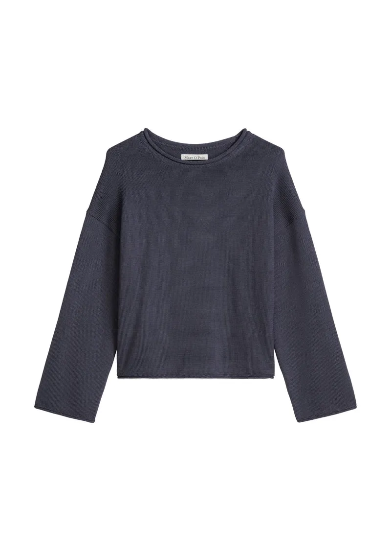 Knit Pullovers Longsleeve, Blue Graphite