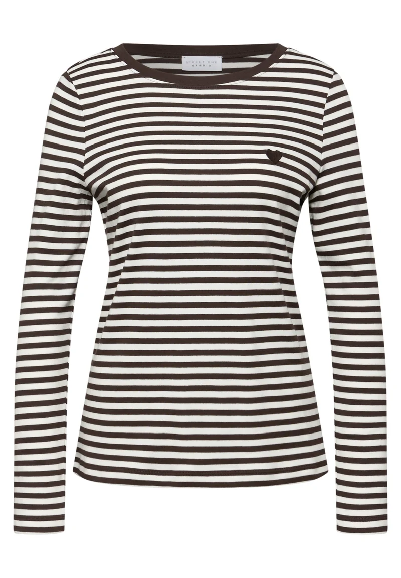 LTD QR_Studio_striped shirt w., plummy brown