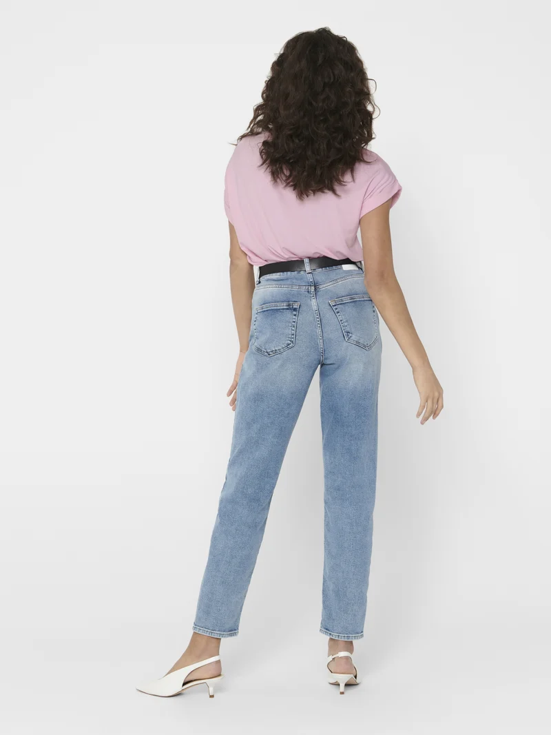 ONLMOSTER S/S O-NECK TOP NOOS JRS, Pink Lady