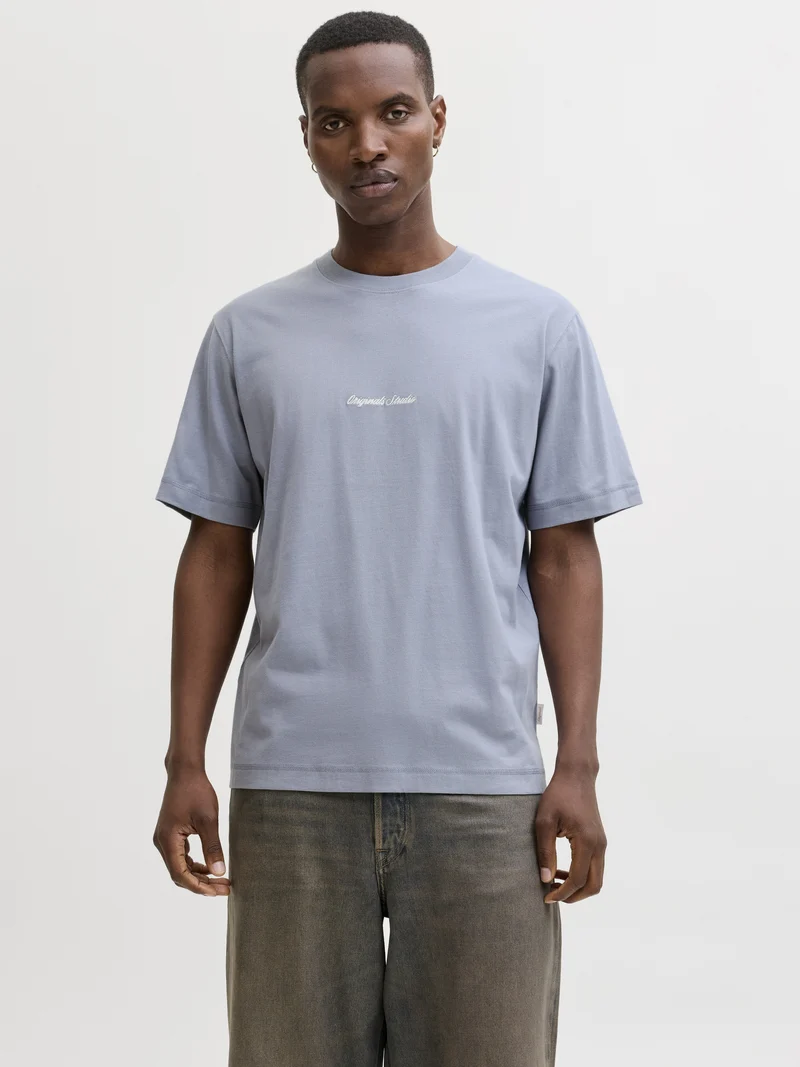 JORNORREBRO EMB TEE SS CREW NECK NO, Tradewinds