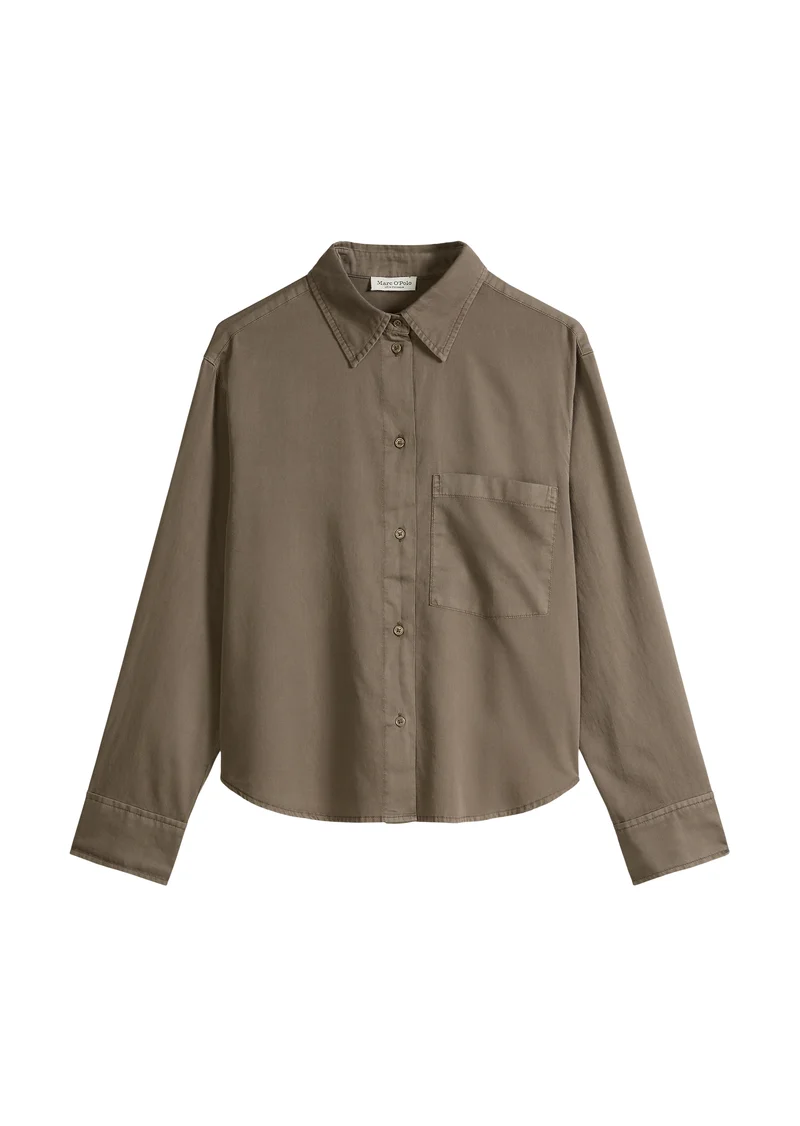 Woven Blouses Longsleeve, Chalky Brown