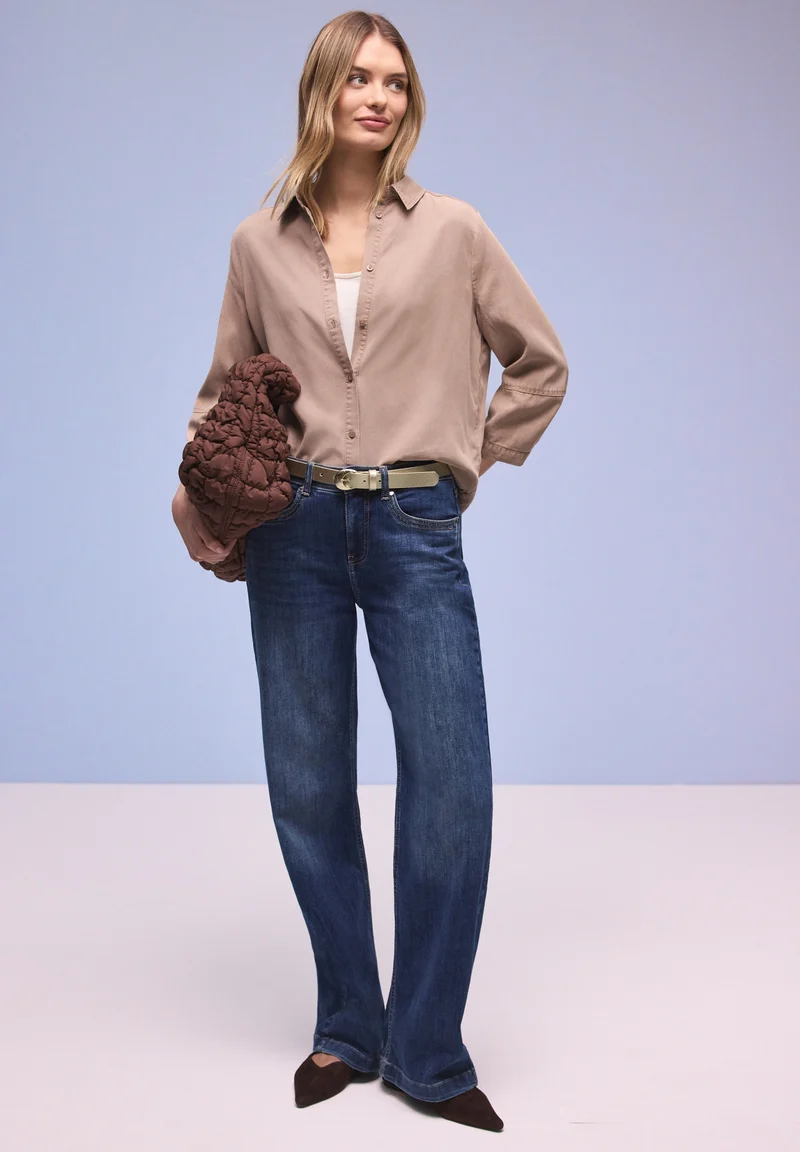 OP_Structured Leather Belt Met, light gold dull