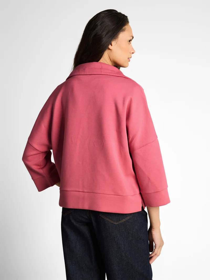 Sweatjacket scuba, cozy pink
