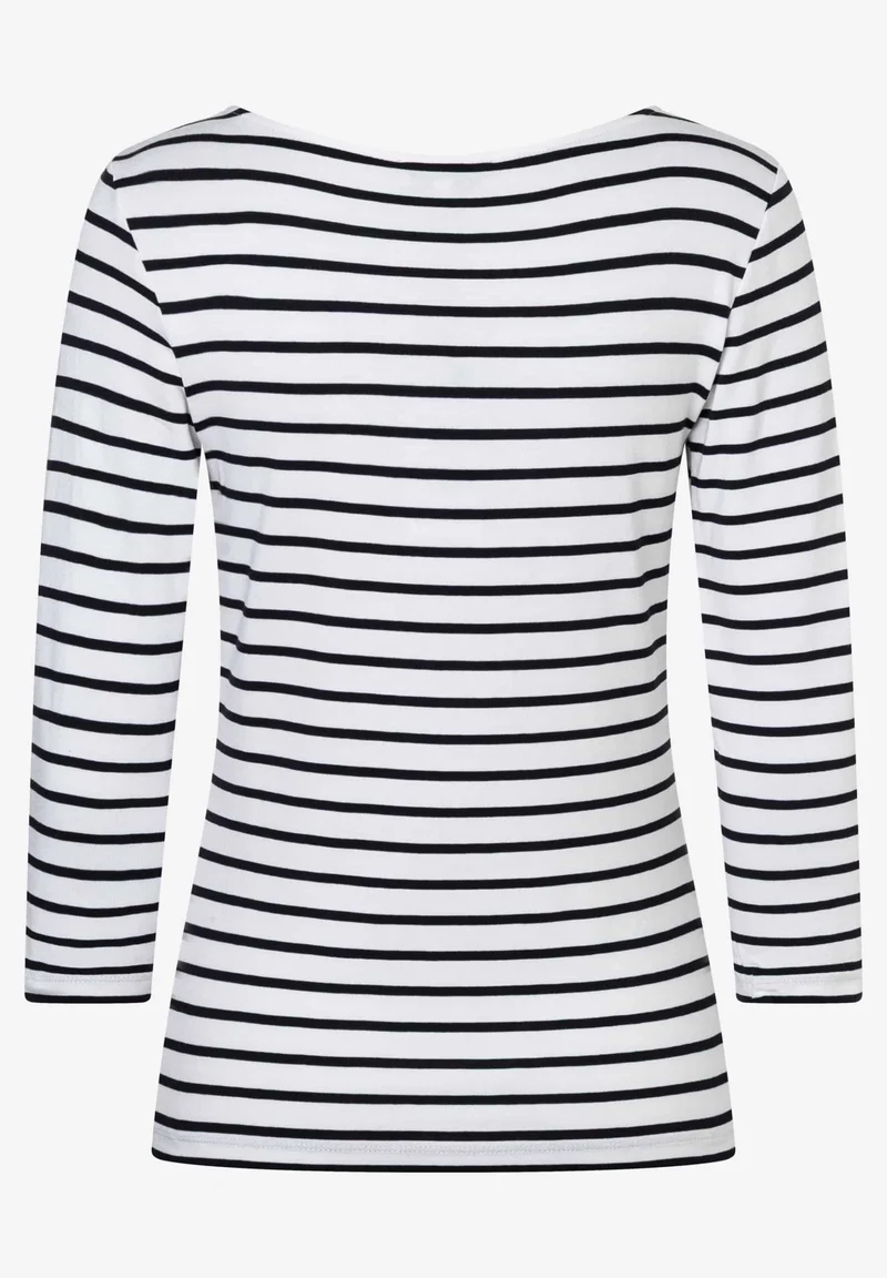 Striped Shirt, 3/4 Sleeve, jersey stripe wide