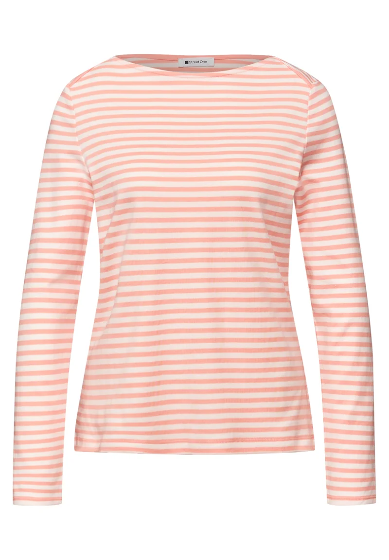 LTD QR u-boat yds stripe shirt, light apricot
