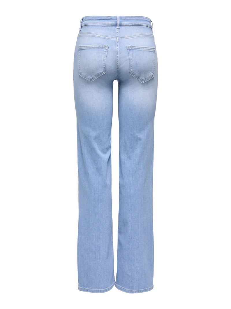 ONLBLUSH MID STRAIGHT DNM REA828 NO, Light Blue Denim