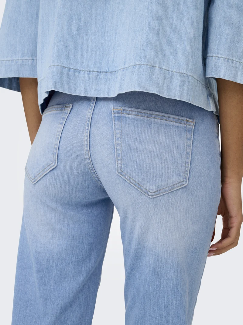 ONLBLUSH MID STRAIGHT DNM REA828 NO, Light Blue Denim
