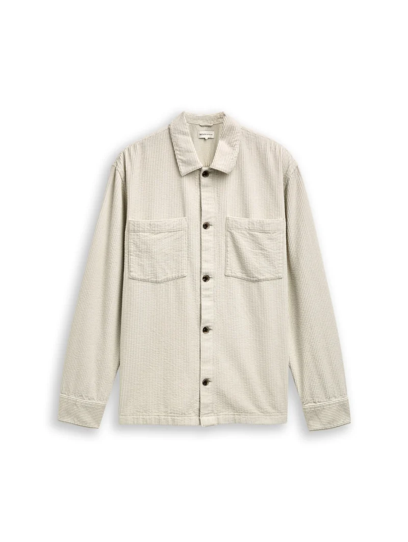 corduroy overshirt, greyish white