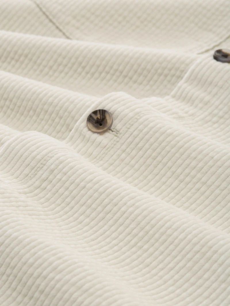 corduroy overshirt, greyish white