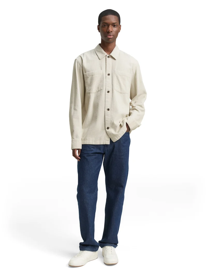 corduroy overshirt, greyish white
