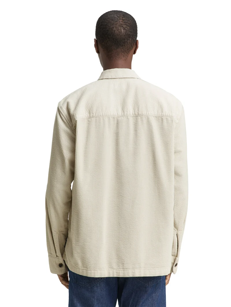 corduroy overshirt, greyish white