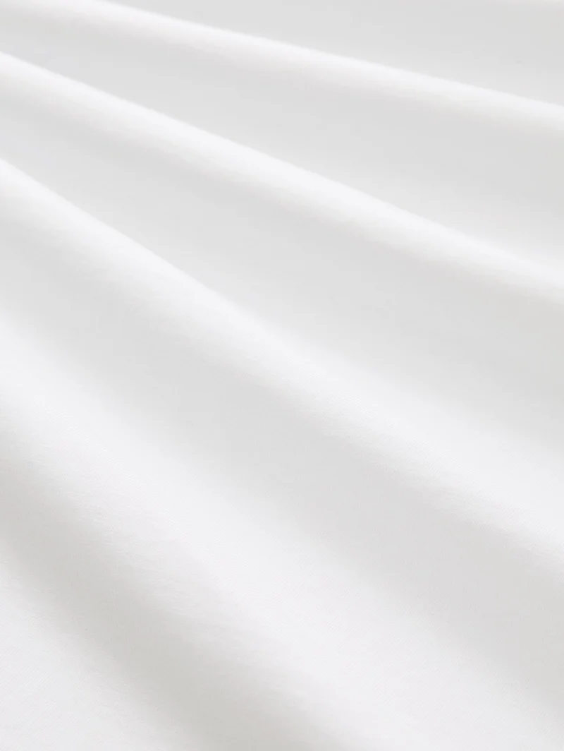 printed crewneck t-shirt, White