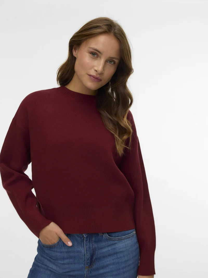 VMGOLD ART LS O-NECK PULLOVER, Syrah