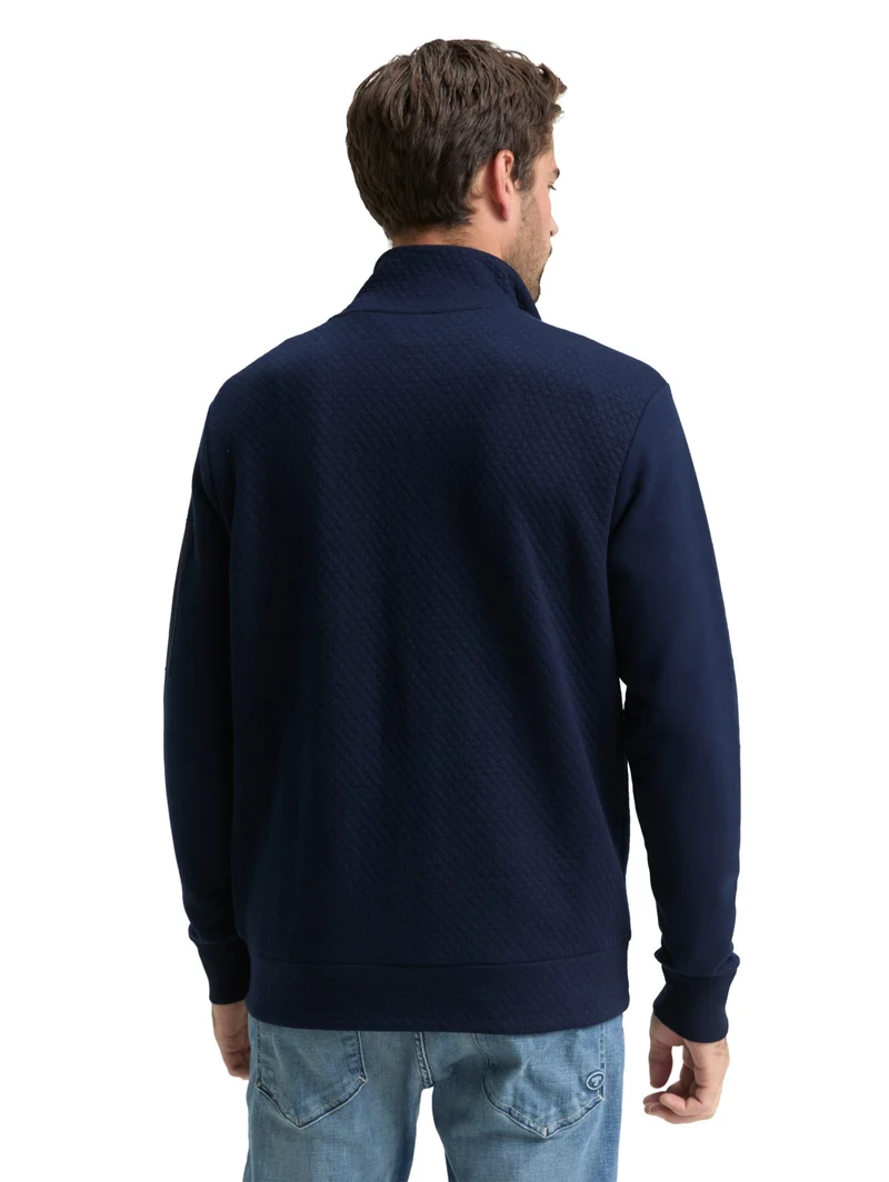 structured stand-up jacket, sky captain blue