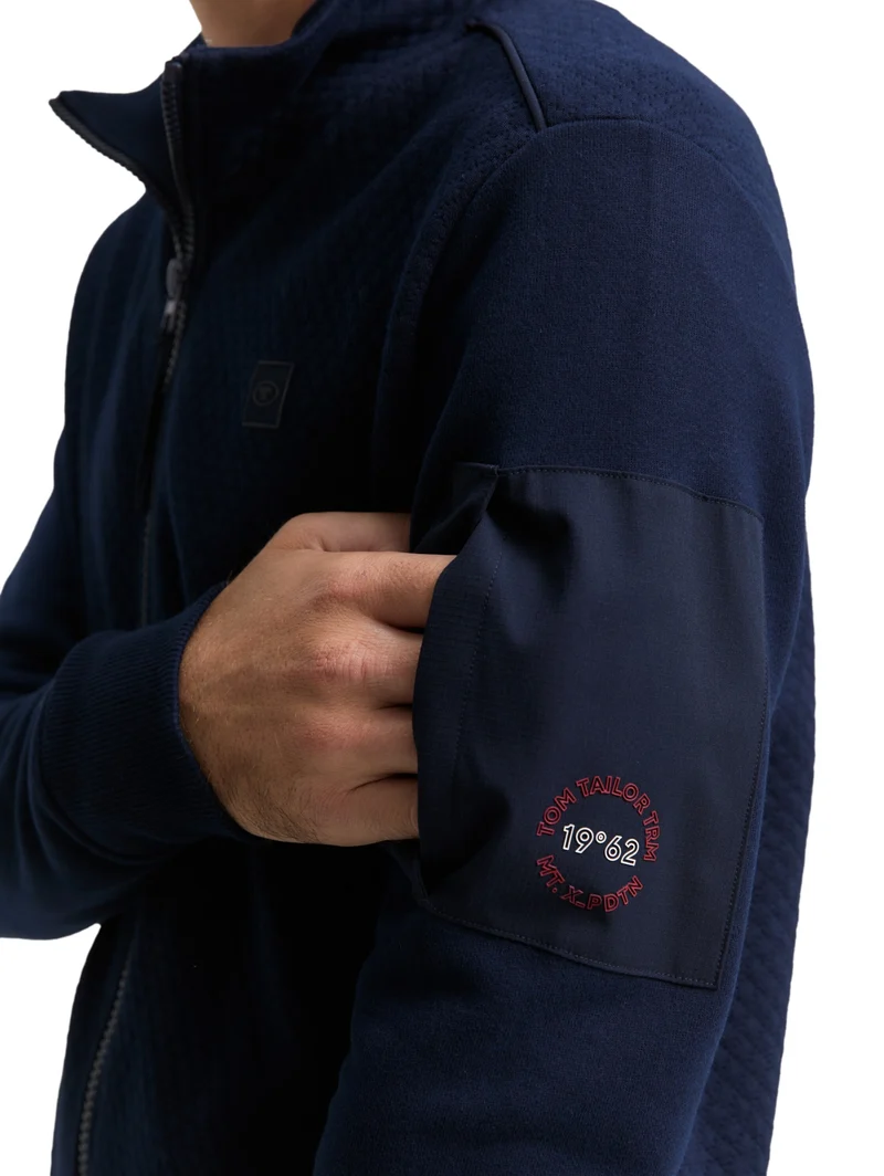 structured stand-up jacket, sky captain blue