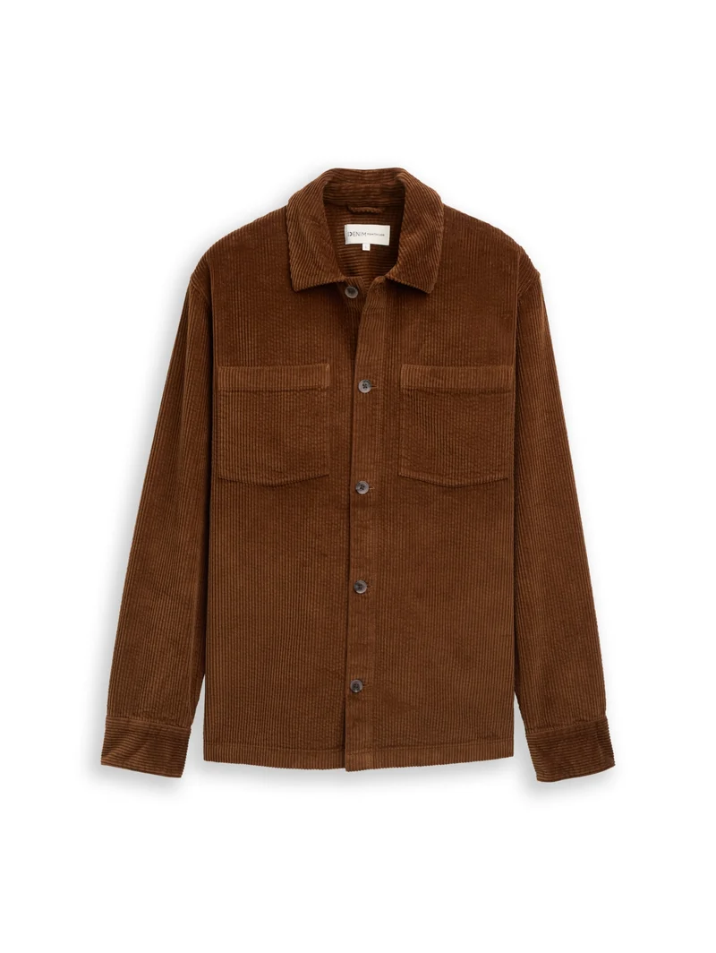 corduroy overshirt, Golden Clay