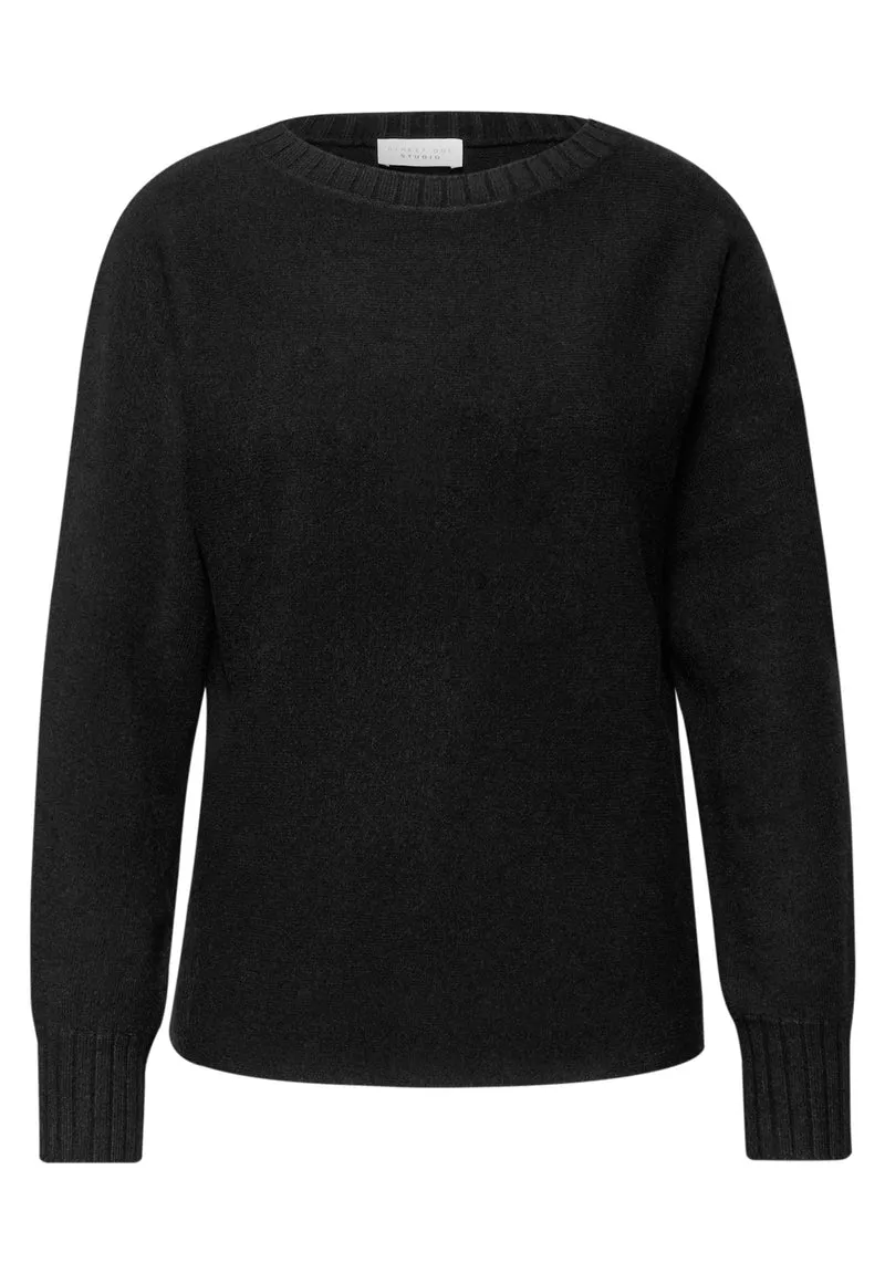 dolman u-boat sweater, Black
