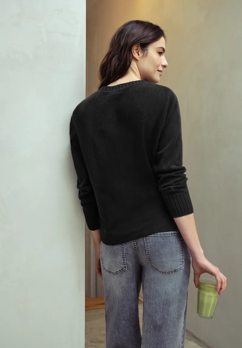 dolman u-boat sweater, Black