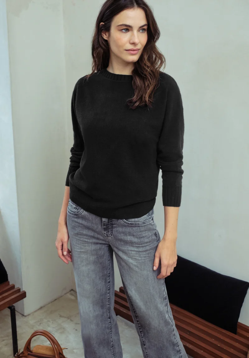 dolman u-boat sweater, Black