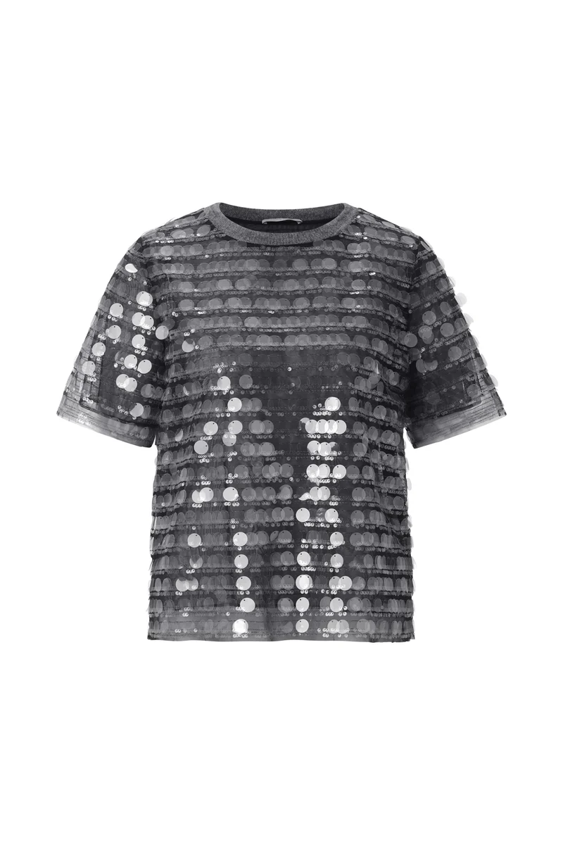 Sequin Shirt, grey melangé
