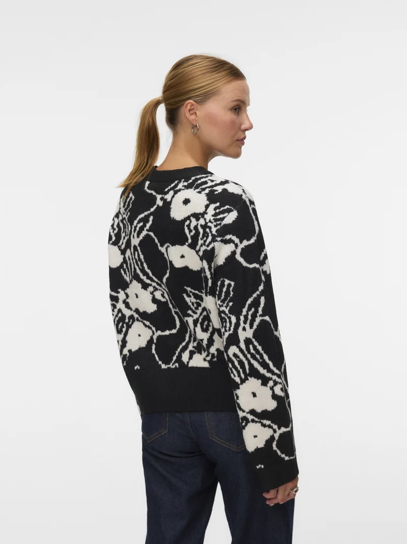 VMKAILA LS O-NECK PULLOVER BOO, Black/W. BIRCH