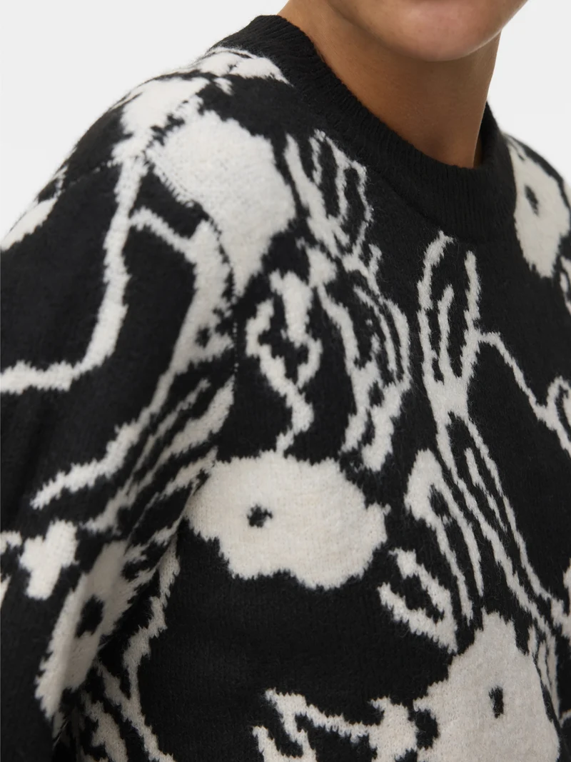VMKAILA LS O-NECK PULLOVER BOO, Black/W. BIRCH