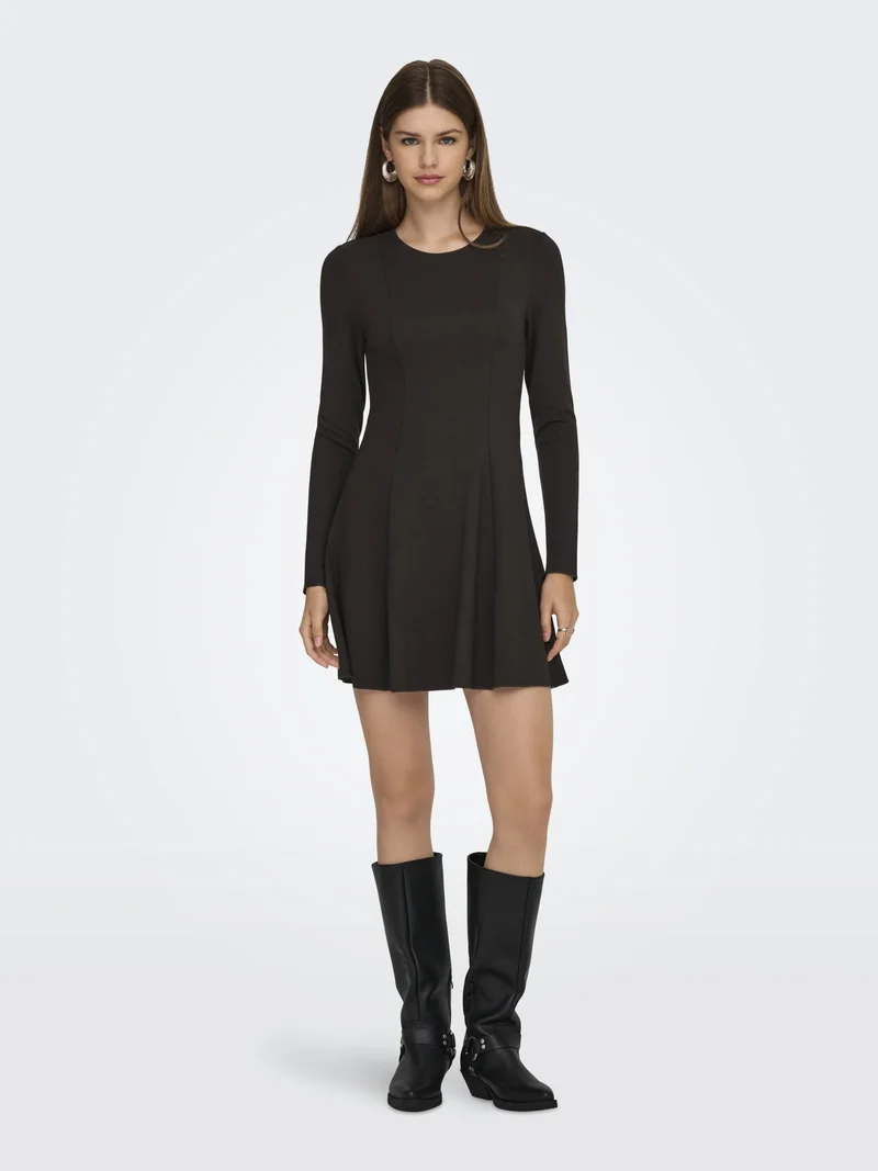 ONLKENYA L/S DRESS JRS, Chocolate Torte