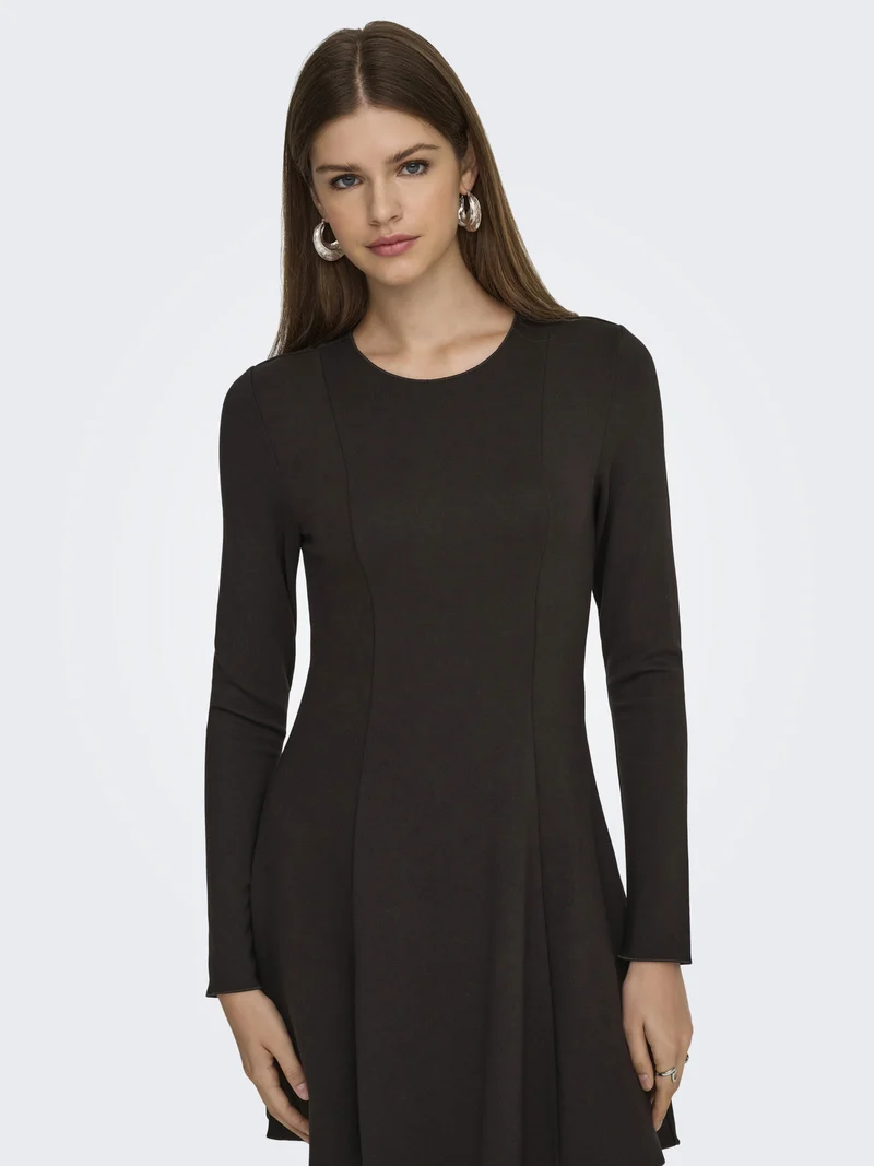 ONLKENYA L/S DRESS JRS, Chocolate Torte