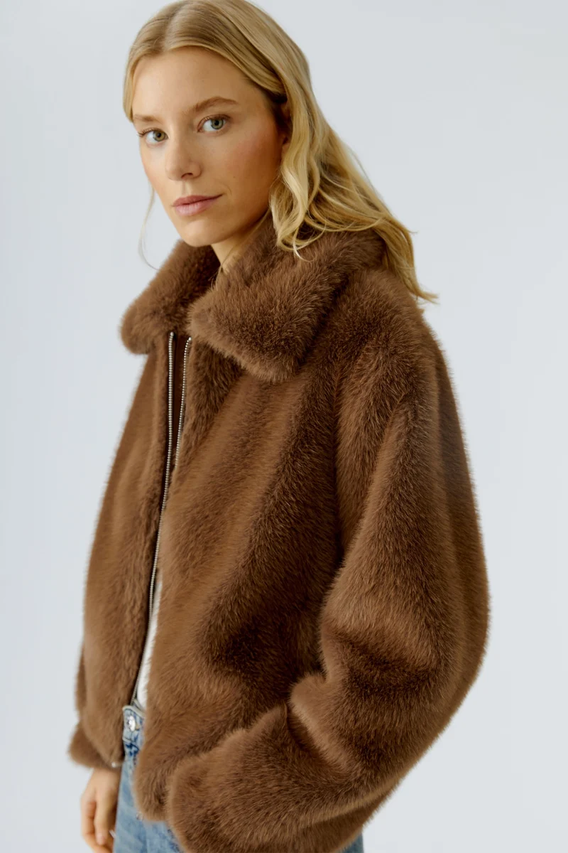 Outdoorjacke, taupe
