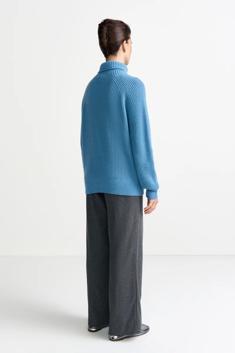 Cozy Crew Turtle Neck, dusty blue