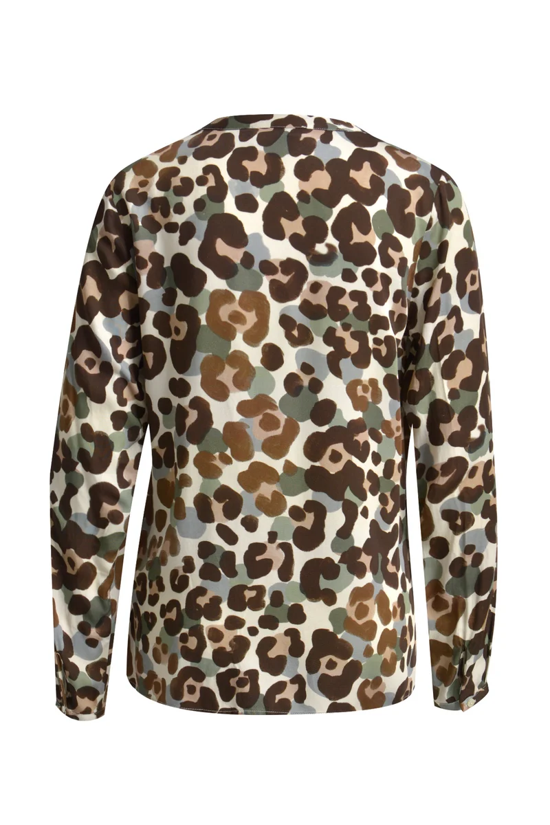 VINCE BLOUSE, CHOCO PRINT