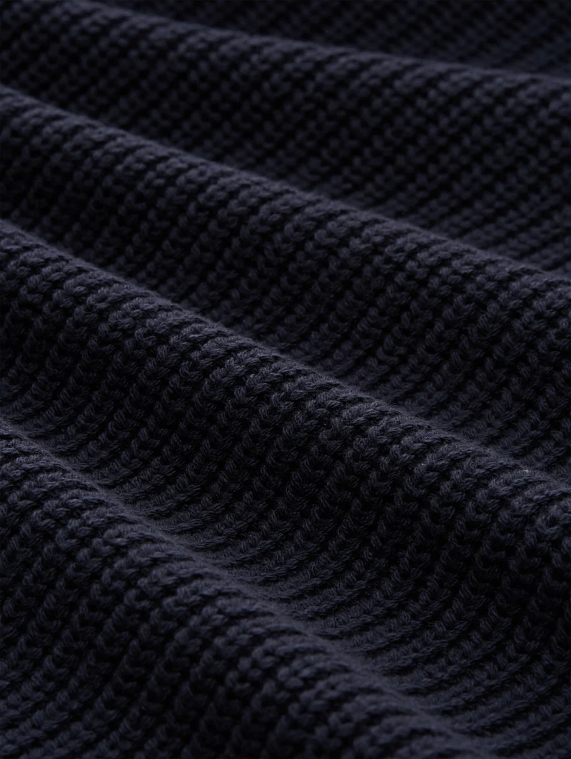 knit zip jacket with fabric mi, sky captain blue